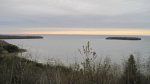 Click to enlarge Peninsula State Park, Wisconsin, United States. Beautiful scenic overlook at dusk.