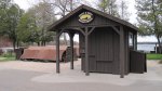 Click to enlarge Peninsula State Park, Wisconsin, United States. Boat and bike rental building.