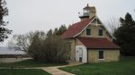 Click to enlarge Peninsula State Park, Wisconsin, United States. View of the Eagle Bluff Lighthouse and Green Bay in the background.