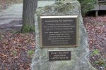Click to enlarge Potawatomi State Park, Wisconsin, United States. Dedication sign to the Amphitheater