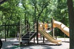 Click to enlarge Governor Dodge State Park, Wisconsin, United States. Playground in the Cox Hollow Campground near site 18.