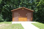 Click to enlarge Governor Dodge State Park, Wisconsin, United States. Restrooms near the lake.