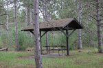 Click to enlarge Hartman Creek State Park, Wisconsin, United States. A small picnic shelter.