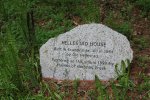 Click to enlarge Hartman Creek State Park, Wisconsin, United States. A rock describing the Hellestad House. Built in Scandinavia, WI in 1864 by Ole Hellestad. Restored on this site in 1999 by friends of Hartman Creek.