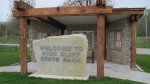 Click to enlarge High Cliff State Park, Wisconsin, United States. Nice welcome sign for the state park.