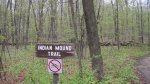 Click to enlarge High Cliff State Park, Wisconsin, United States. Sign for the Indian Mound Trail.