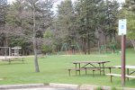 Click to enlarge Kohler-Andrae State Park, Wisconsin, United States. Swing sets and play equipment.