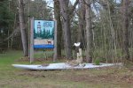 Click to enlarge Point Beach State Forest, Wisconsin, United States. A sign welcoming visitors.