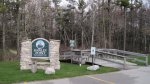 Click to enlarge Point Beach State Forest, Wisconsin, United States. Entrance to Rawley Point recreational trail.