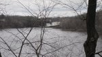 Click to enlarge A view of Taylors Falls from campsite 27.