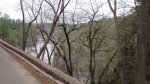 Click to enlarge You drive down a hill to get to the campsites. This is a shot of the St. Croix river from the car.