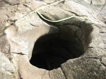 Click to enlarge Naturally formed pothole from glaciers.