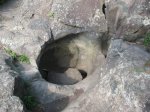 Click to enlarge Naturally formed pothole from glaciers.