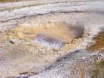 Click to enlarge Yellowstone National Park, Wyoming, United States. A geyser near Old Faithful