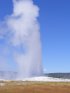 Click to enlarge Yellowstone National Park, Wyoming, United States. Old Faithful erupting.