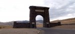 Yellowstone National Park, Wyoming, United States. Yellowstone entrance.
